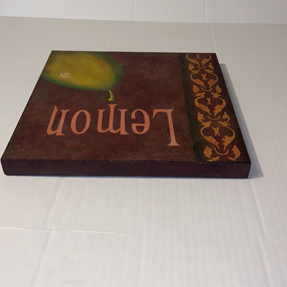 Southern Living At Home 12” X 12” Lemon Botanical Woodblock Art Print Wall Decor - Picture 8 of 15